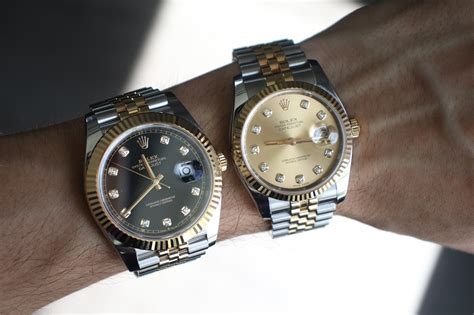 36mm vs 41mm rolex datejust|rolex 36mm datejust diamond bezel.